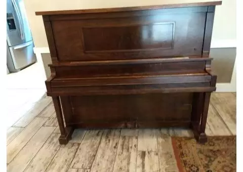 Upright antique piano